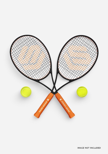 PSD tennis racket mockup