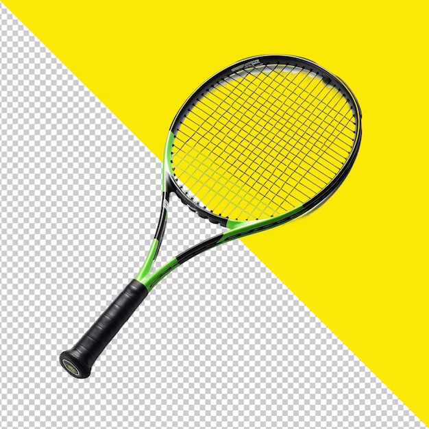 PSD racchetta da tennis su sfondo trasparente