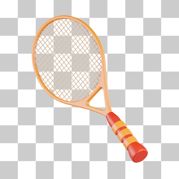 Tennis racquet 3d icon