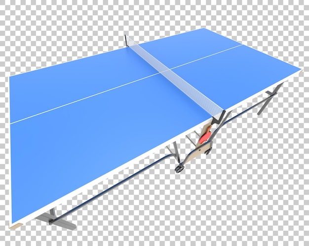 PSD Теннисный стол на прозрачном фоне 3d рендеринг иллюстрации