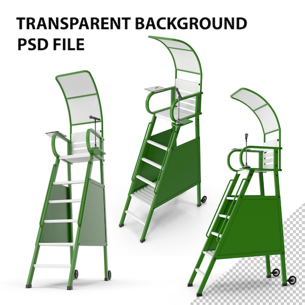 PSD sedia dell'arbitro di tennis png