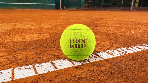 PSD tennisbal mockup psd-sjabloon