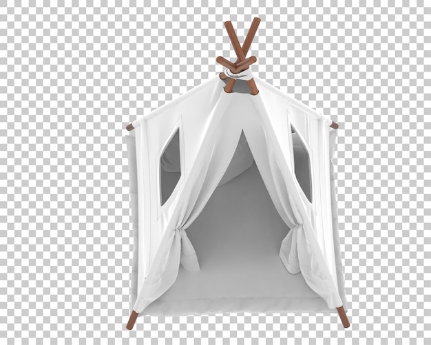 PSD tenda isolata su sfondo trasparente illustrazione rendering 3d