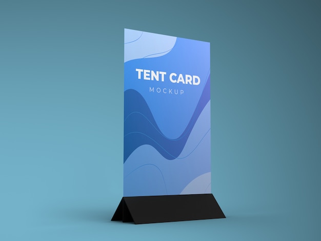 Tent kaart mockup sjabloon