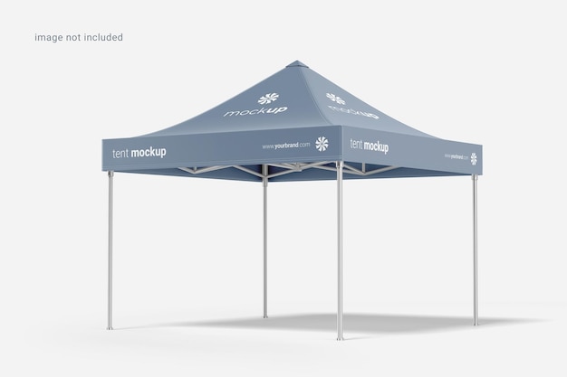 PSD tent mockup weergeven