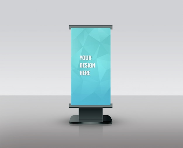 Tentoonstelling display stand mockup