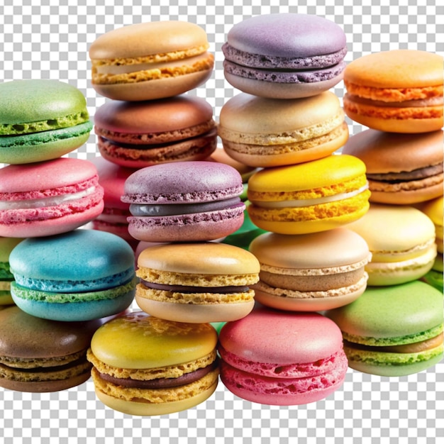 PSD tentoonstelling van kleurrijke macarons