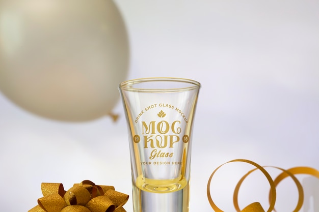 PSD tequila shot glass mockup