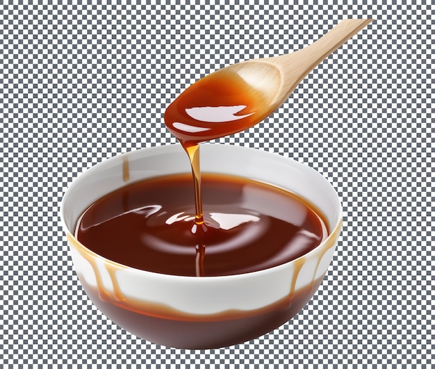 PSD teriyaki sauce isolated on transparent background