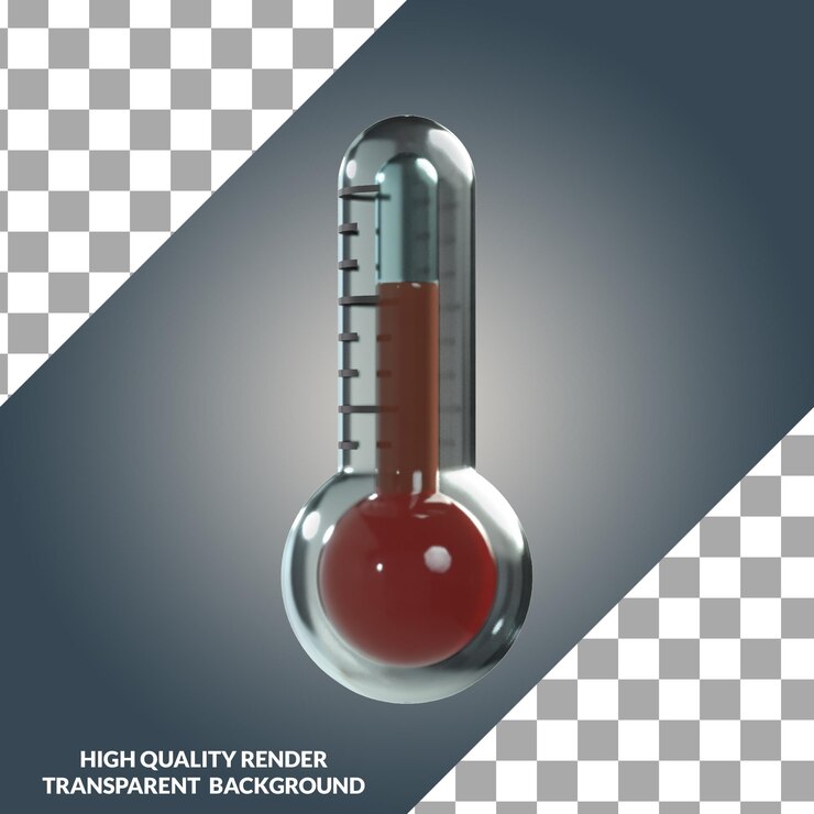 termometr ładny ilustracja 3d