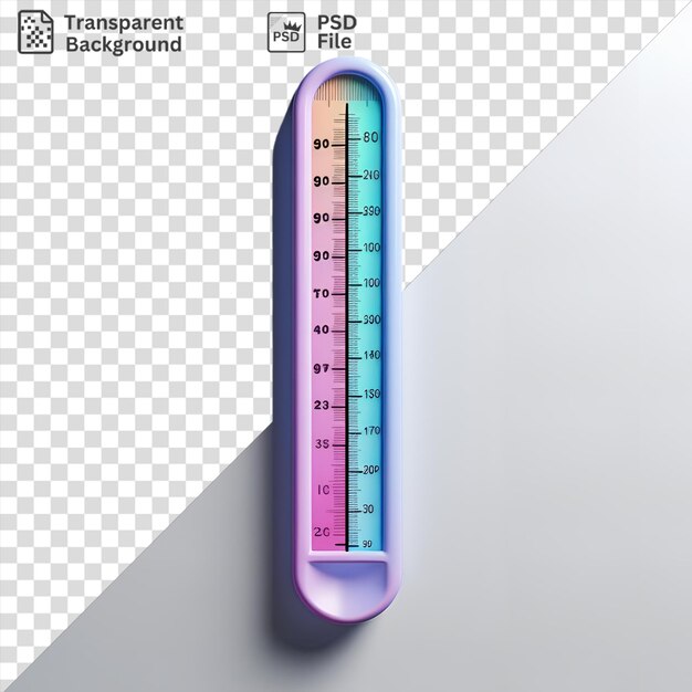 Termometr Z Obrazem Psd Na Izolowanym Termometrze Tła Na Izolowanym Thermometrze Tla Na Izolowanym Termosetrze Tła