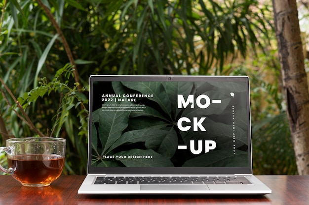 Terrace with device mockup