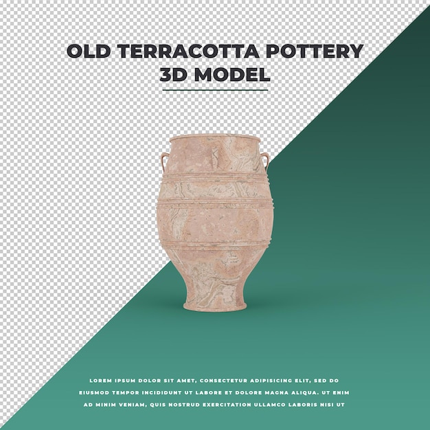 PSD modello in terracotta