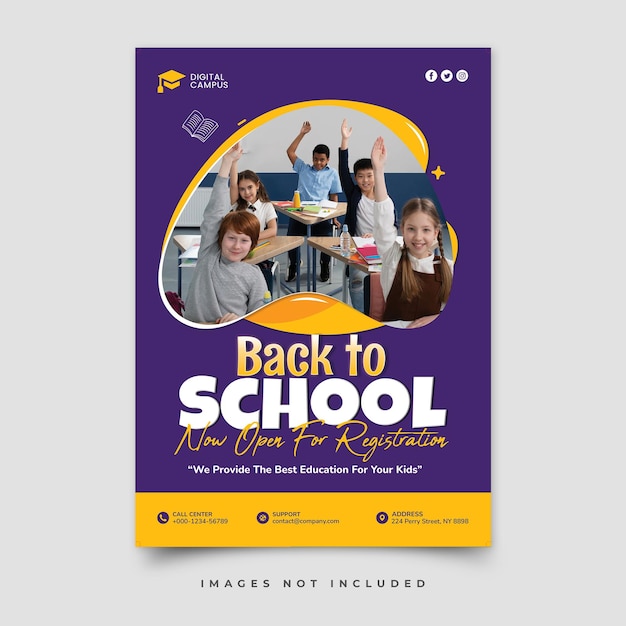 PSD terug naar school poster