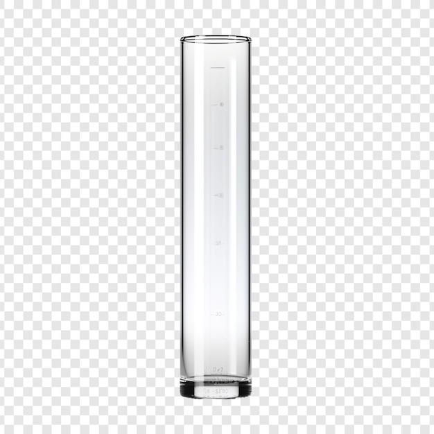 PSD tubo di prova isolato su sfondo trasparente