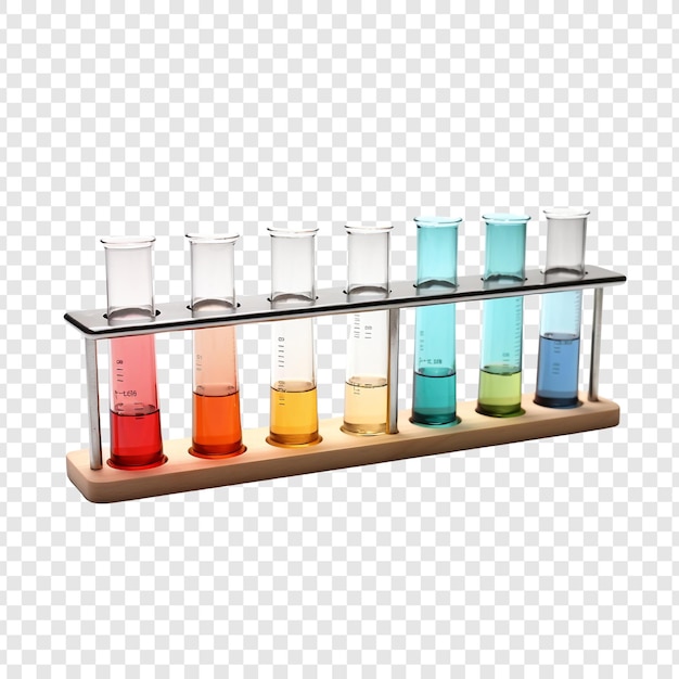 PSD test tube isolated on transparent background