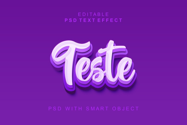 Teste 3d 텍스트 효과