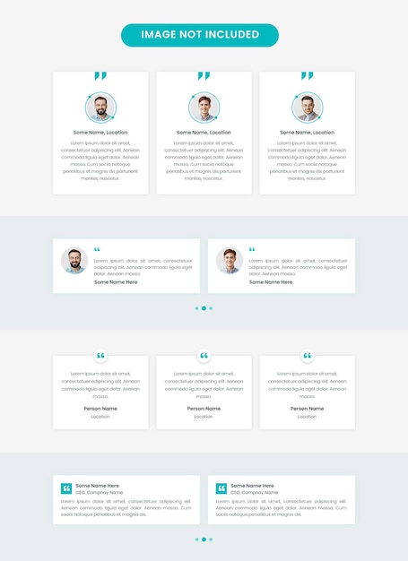 PSD testimonial design testimonial psd template testimonial collection