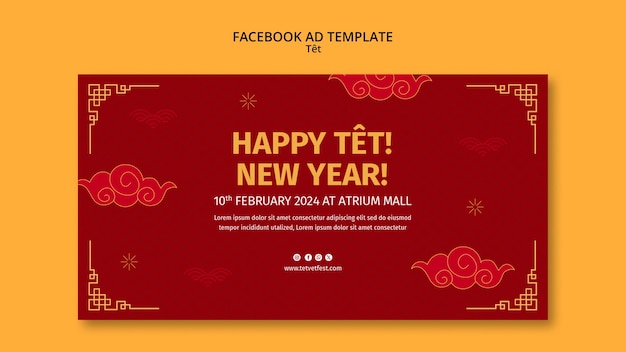 Tet festival template design