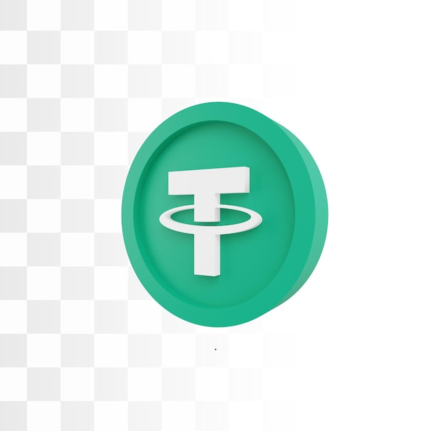 Tether usdt cryptocurrency 3d icon