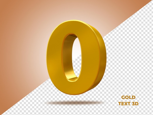 Text 3d gold az