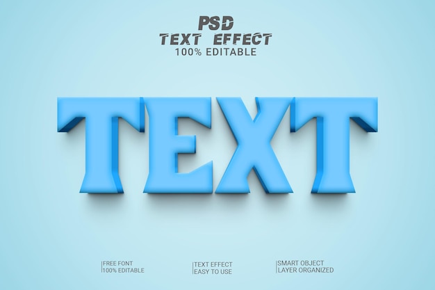 PSD Текст 3d psd текстовый эффект