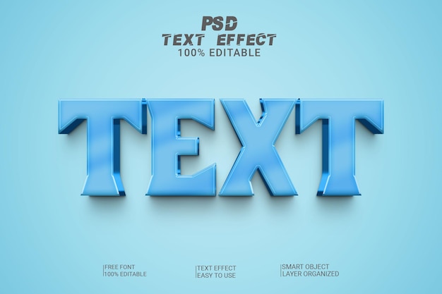 Testo 3d effetto testo psd