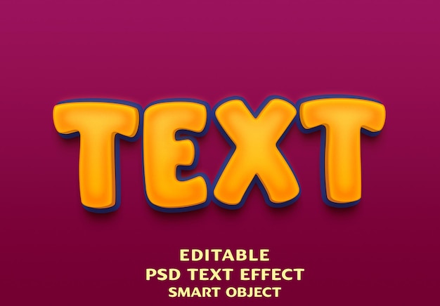 PSD Текстовый дизайн 3d-текстового эффекта