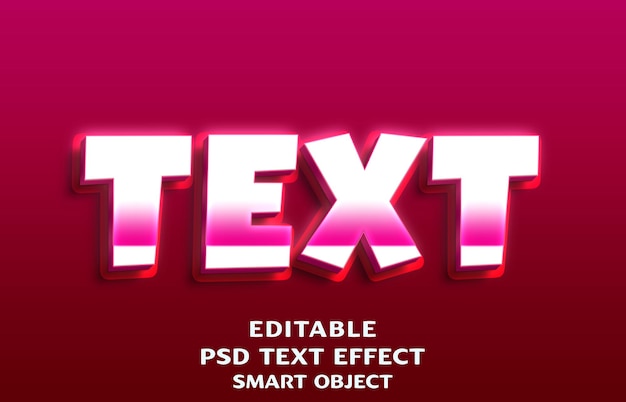 Text 3d text effect design