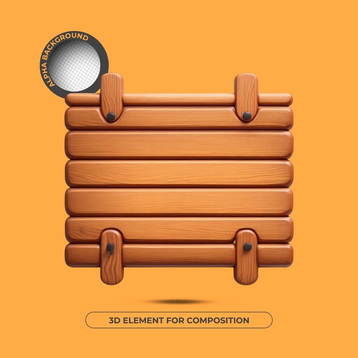 PSD text base 3d element for composition