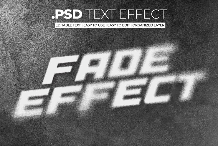 PSD text dispersion dust noise gradient effect