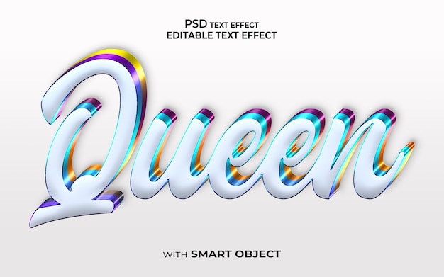 текстовый эффект 3d стиль макет эффект шрифта