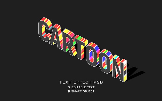 Text effect cartoon design