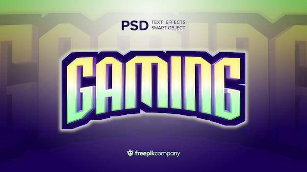 PSD text effect e-sports