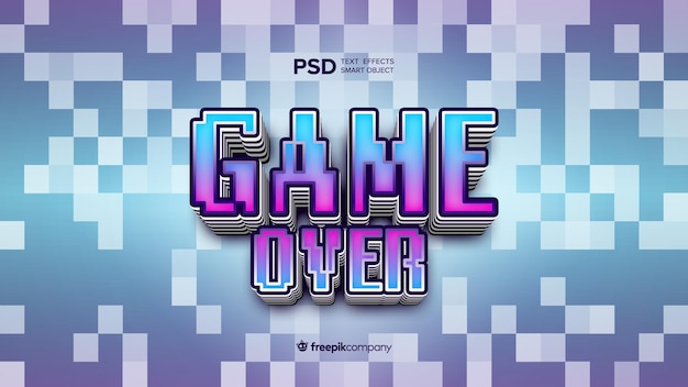 PSD text effect e-sports