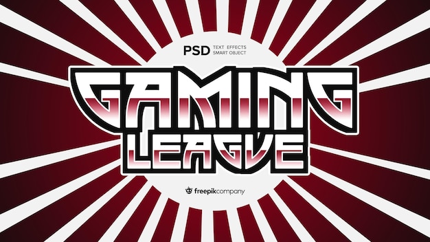 PSD text effect e-sports