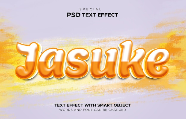 Text Effect editable milk smart object