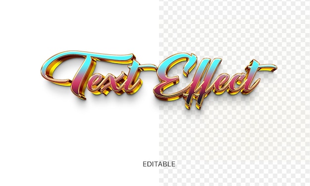 Text effect editable photoshop PSD effect 3D style title