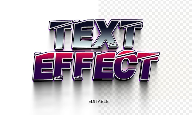 Текстовый эффект редактируемый Photoshop PSD эффект 3D стиль заголовка