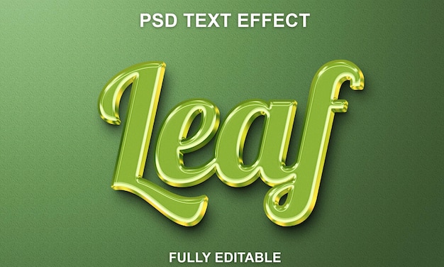 text effect editable