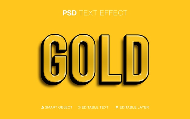 Text effect gold