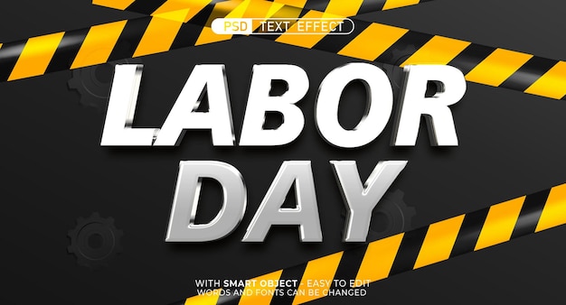 Text effect labor day