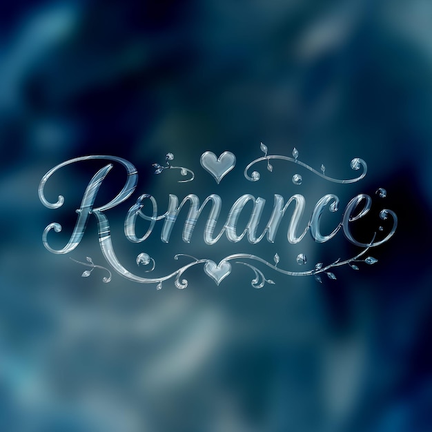 text effect on matellic background enchanting cerulean with platinum fluid appearance backgroun