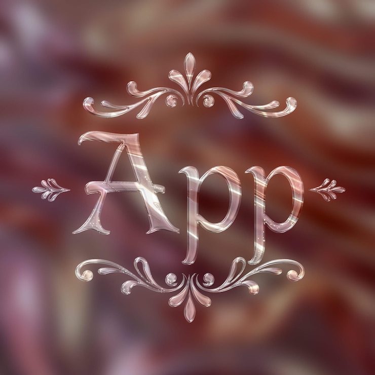 PSD text effect on matellic background enchanting prismatic with rose gold fluid appearance backgro