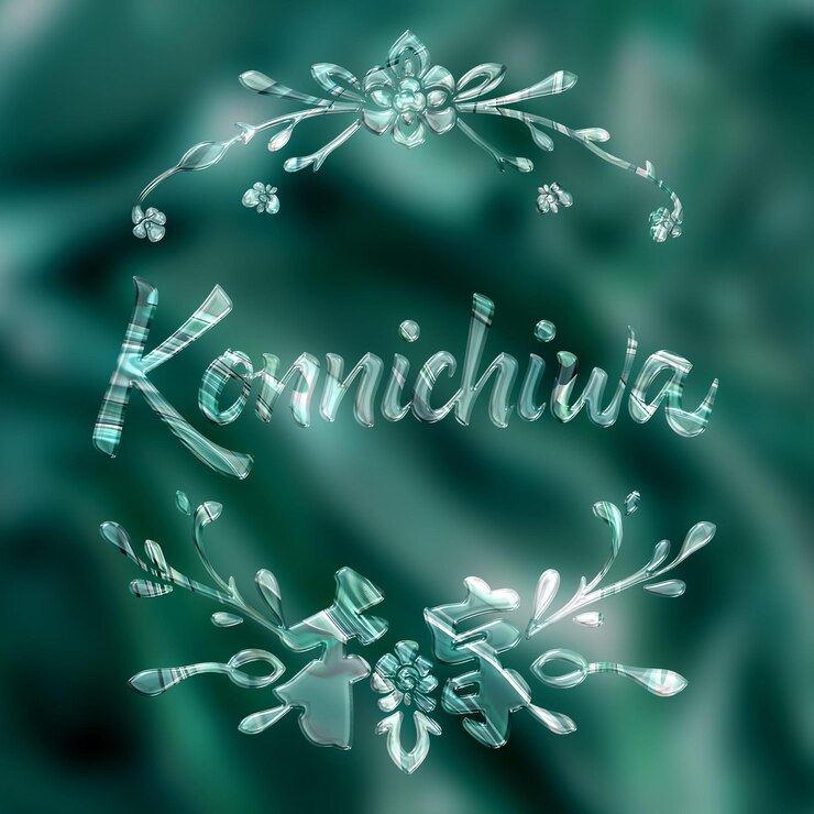 PSD text effect on matellic background frosted mint with chrome fluid appearance background display