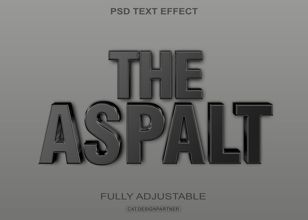 PSD 텍스트 효과_metalic_theaspalt