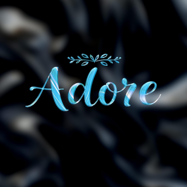 Text Effect on Matellic Background Elegant Charcoal With Silver Fluid Appearance Background Pos