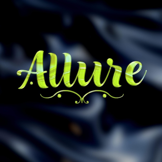 Text Effect on Matellic Background Luxurious Liquid With Hematite Gray Fluid Appearance Backgro