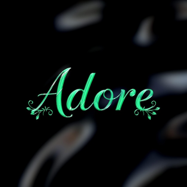 Text Effect on Matellic Background Mystical Metallic With Obsidian Black Fluid Appearance Backg
