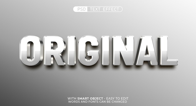 PSD text effect original